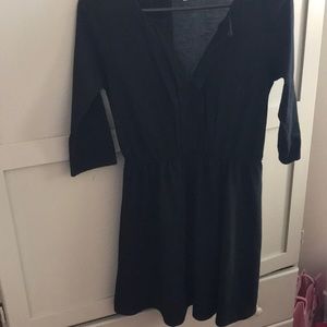black mini dress